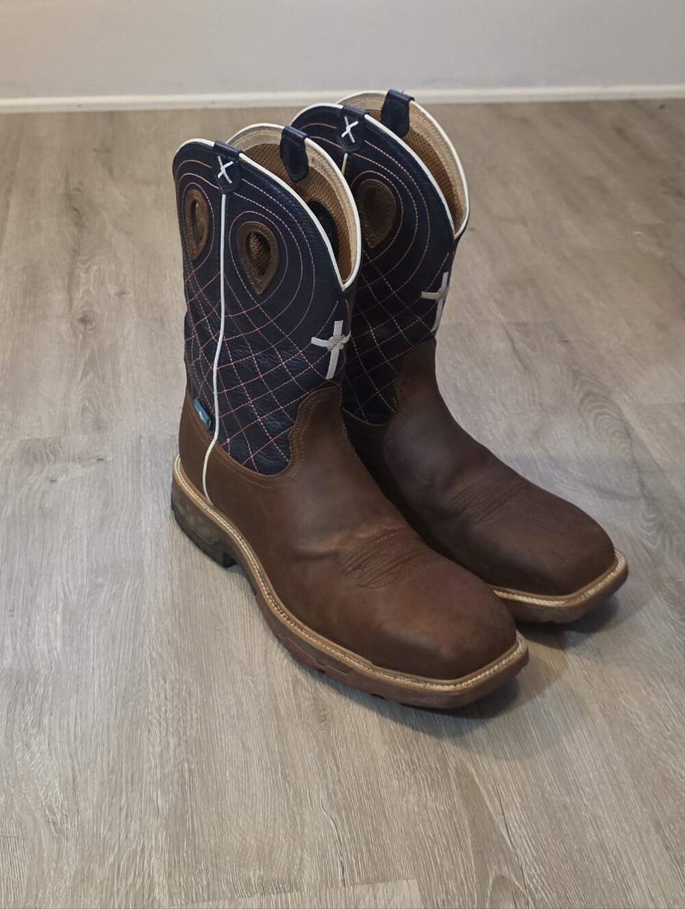 Twisted X Boot 12" Western Work Boot Alloy Toe size 13 D #waterproof